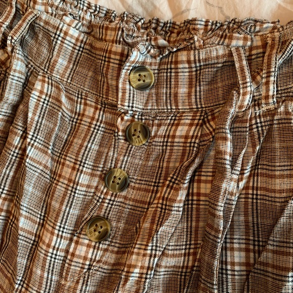 American Eagle Plaid Flowy Pants - Picture 7 of 12